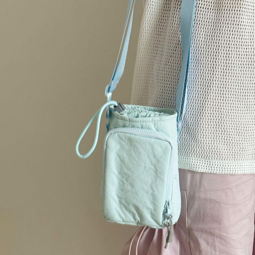 Purse Drawstring Bag Water Bottle Holde Water Cup Bag Casual Mobile Phone Bag  Camping Accessory