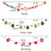New Year Gifts Felt Christmas Pull Flag Party Supplies Christmas Decoration Hanging Banner