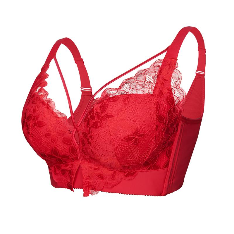 Плюс размер бюстгальтер пуш-ап сексуальное женское белье женские кружевные бюстгальтеры с полным покрытием беспроводной бюстгальтер CDE Cup