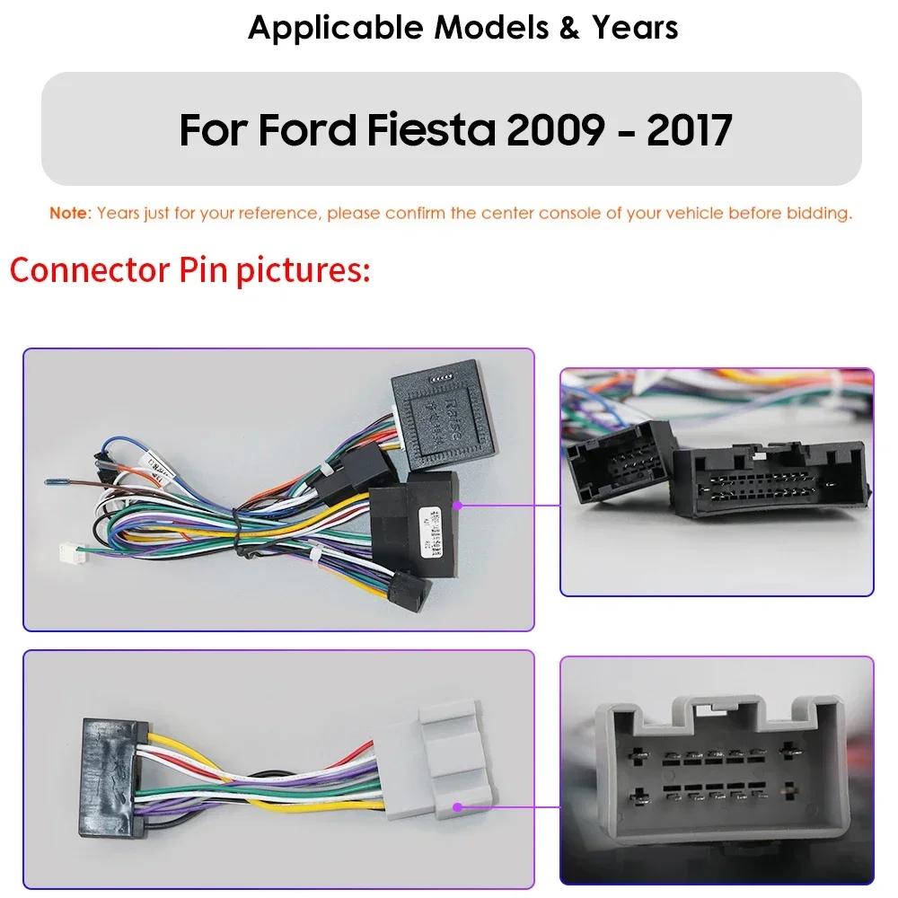OSSURET 2din Android Автомагнитола для Ford Fiesta 2009 - 2017 Автомобильный Радио Мультимедиа Видео Плеер GPS Навигация Головное Устройство Carplay 4G WIFI Интеллектуальный Видеорегистратор
