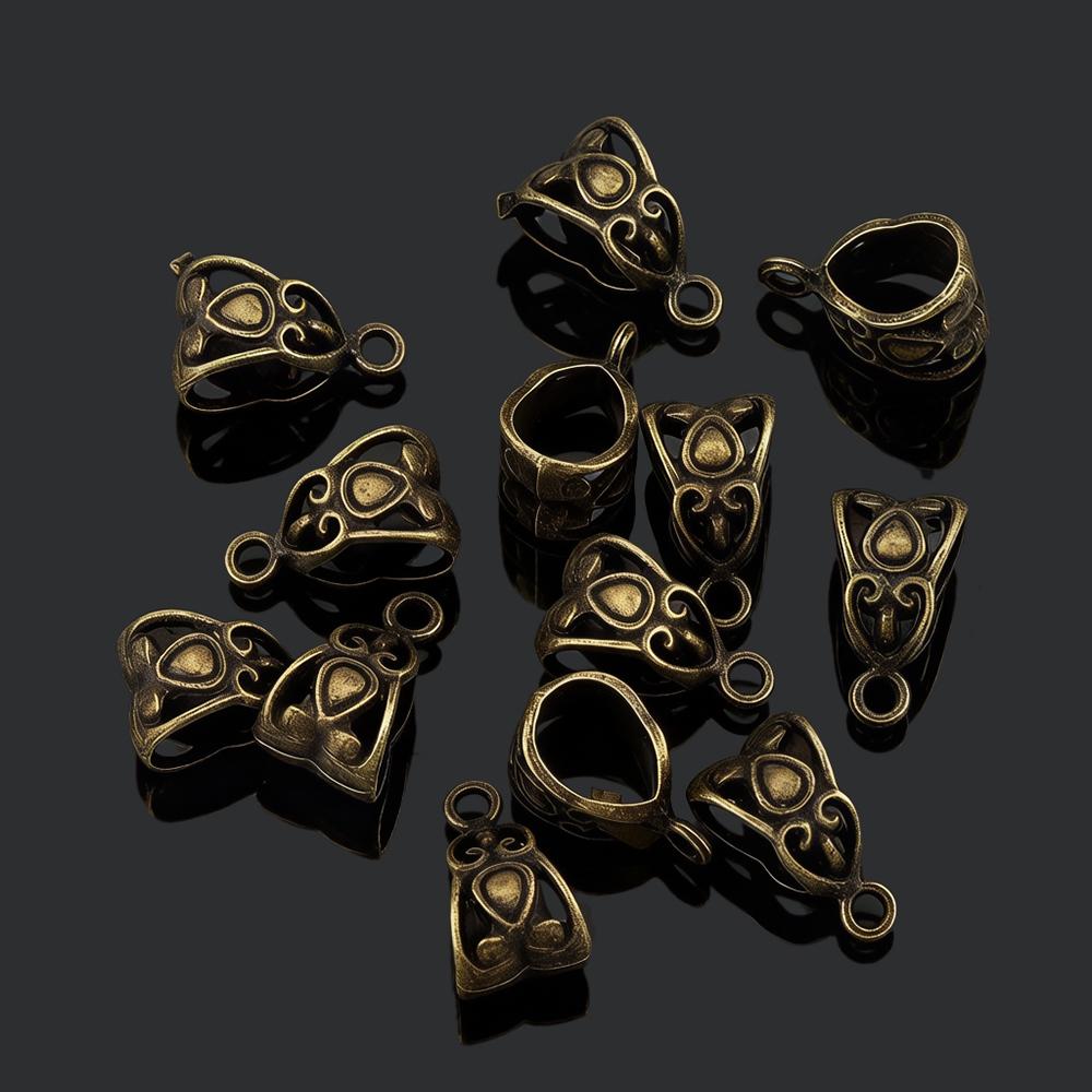 Retro Antique Bronze Waist Bead DIY Big Hole Metal Connector Triangle Beads Fit Charm Bracelet Necklaces Pendants Jewelry Making