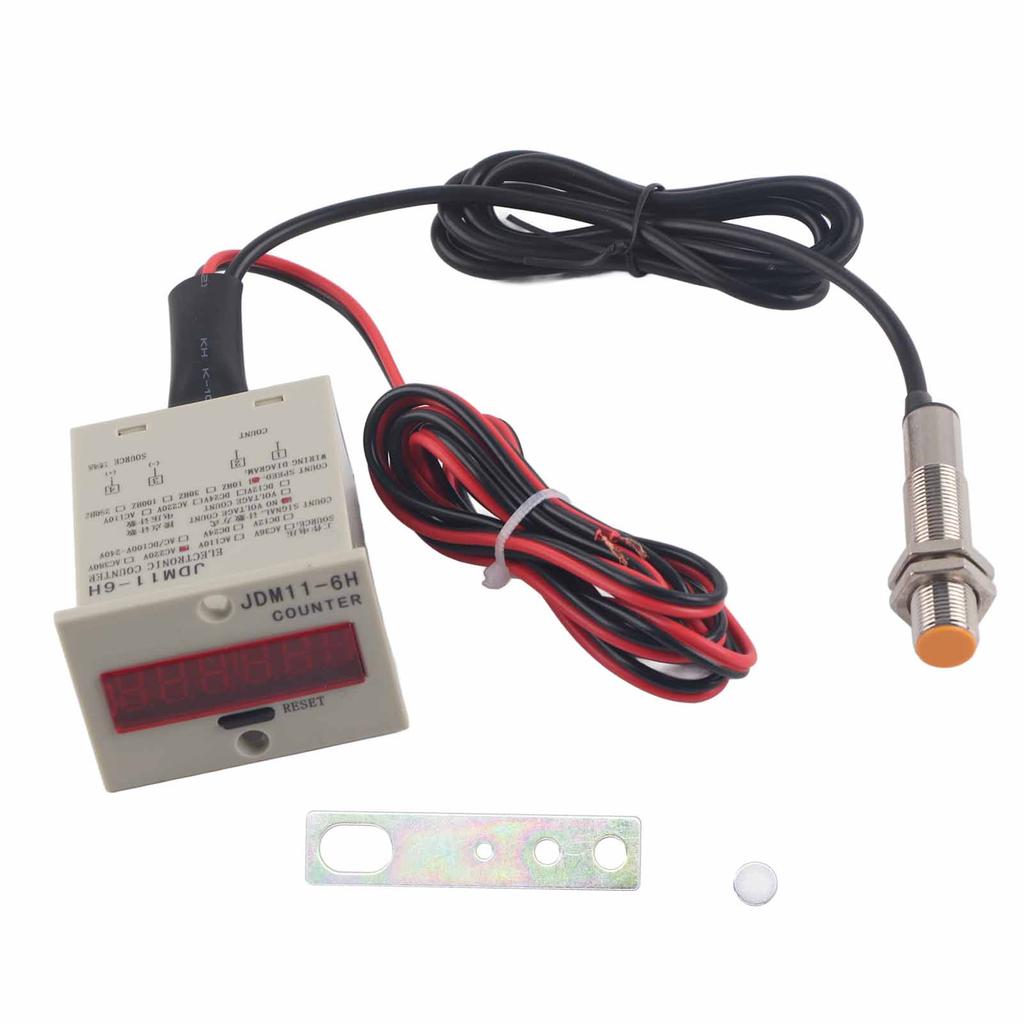 BERM Цифровой счетчик с дисплеем, датчик уровня, контакт, промышленная счетная панель JDM116HAC220V