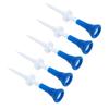 5pcs Golfing Tees Height Adjustable Stable Blue Golfing Plastic Tees for Golfing Practices