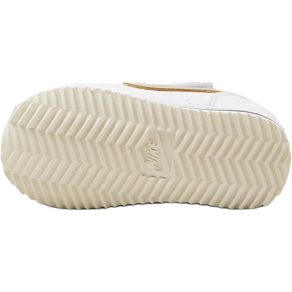 Nike Cortez EasyOn Slip Resistant Abrasion Resistant Low top Toddler Shoes White Gold Infant And Toddler DM0952-109