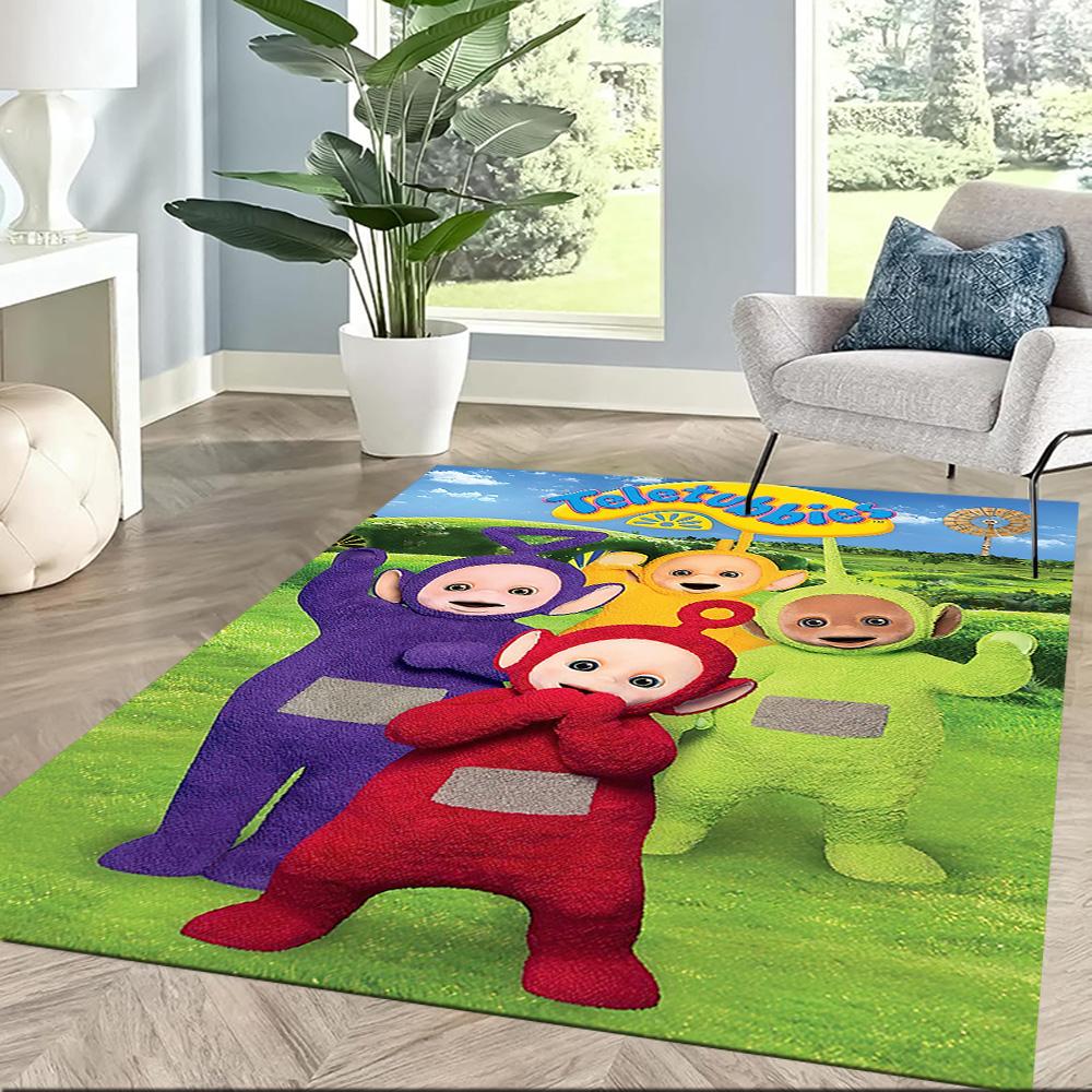 Teletubbies Friends Sun Square rugs are a great choice for living rooms, bedrooms, home décor, and as gifts.