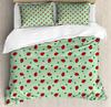 3pcs Bedding Set Dandelion Ladybug White Home Textile Duvet Cover Pillow Case Boy Kid Teen Girl Bedding Covers Set