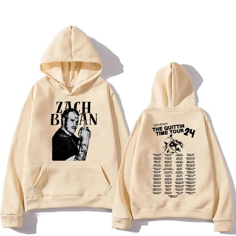 Zach Bryan The Quittin Time Tour  Hoodies Vintage