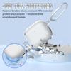 Прозрачный чехол для наушников AirPods 4, мягкий ТПУ, прозрачная защитная крышка с набором для чистки, брелок для аксессуаров AirPods4