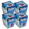 Ziploc Containers, Square, 130ml, Pack of 4