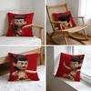 Animated Movie Nezha Cushion Cover Washed Linen Soft Breathable Decorative Case For Sofa Home Pillow Cover