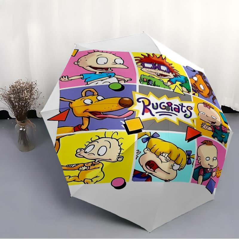 1pc Rugrats in paris4 Umbrella, Sun Protection, And UV Shielding. It Has Eight Sturdy Ribs for Outdoor Use And Perfect Gift
