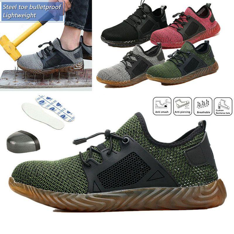 Comfortable Men's Safety Sneakers With Bulletproof Steel Toe For Industrial Work