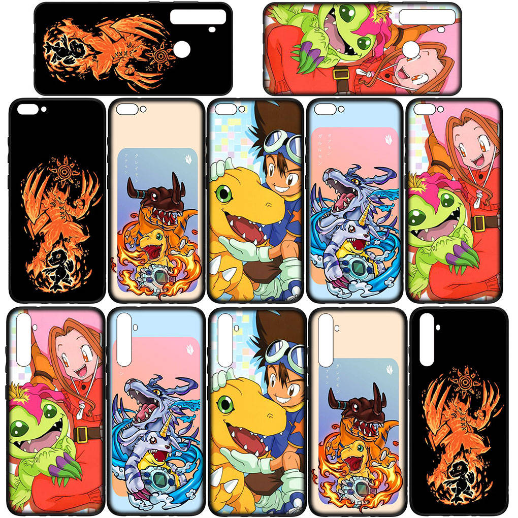 Чехол для Samsung Galaxy S24 S23 iPhone 16 15 14 Xiaomi Redmi Note 13 12 11 Plus 10 9 Pro Max X XR OPPO Huawei Digital Monster Digimon Adventure Cover