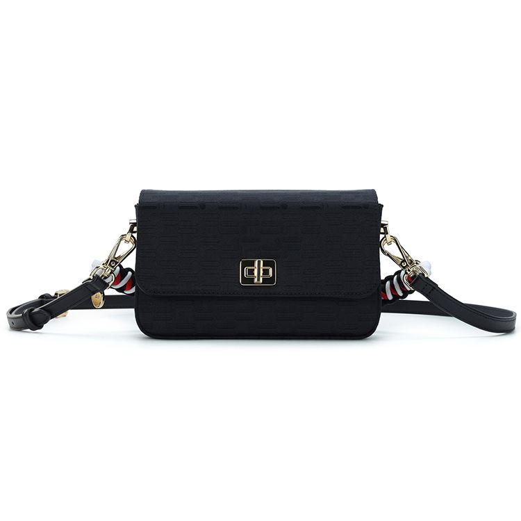 FILA Casual Fashion Simple Commuter Lock Closure PU Underarm Shoulder Crossbody Bag Women bags Legendary-Blue F13W221162F-NV