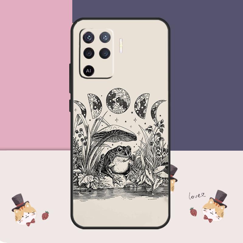 Оккультная Колдовская Луна Готическая Колдовская Чехол Для OPPO A78 A98 A58 A18 A96 A76 A16 A17 A77 A15 A5 A9 A74 A94 A52 A72 A53S A54S A57S