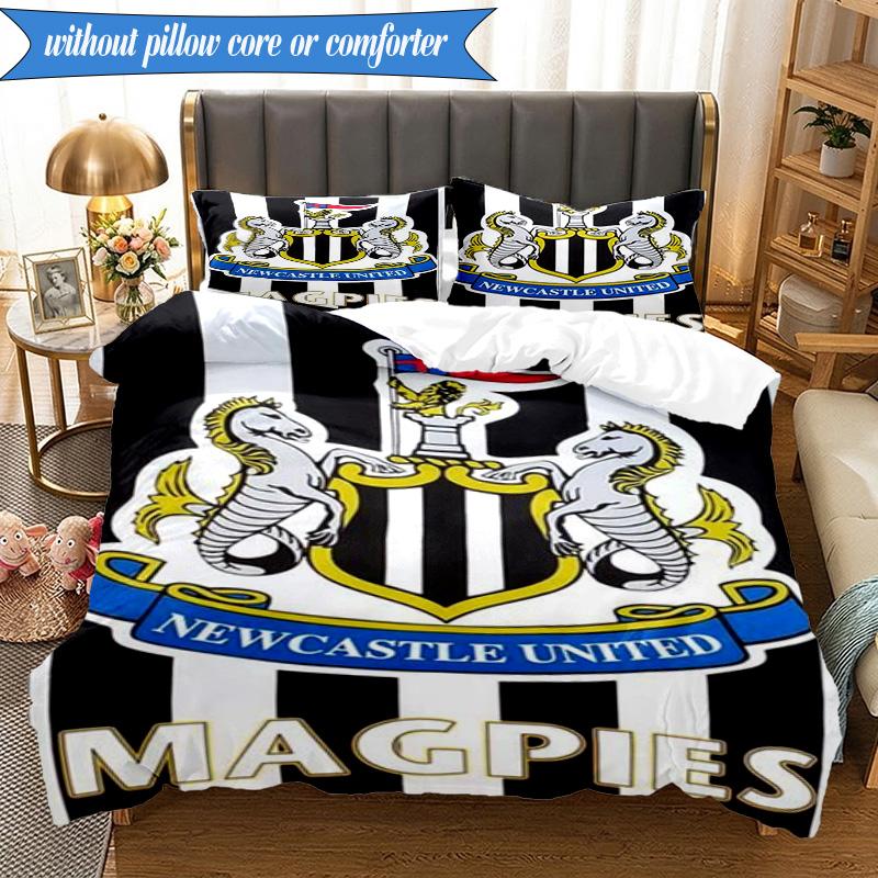 3PCS United Crest Printed Soft Bedding Set,Including 1pc Duvet Cover And 2pcs Pillowcases Perfect for Bedroom, Dormitory, Fan gift
