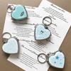 Alloy Hardware Keychain Heart Shaped Key Ring Stylish Keychain Pendant  Women Accessories