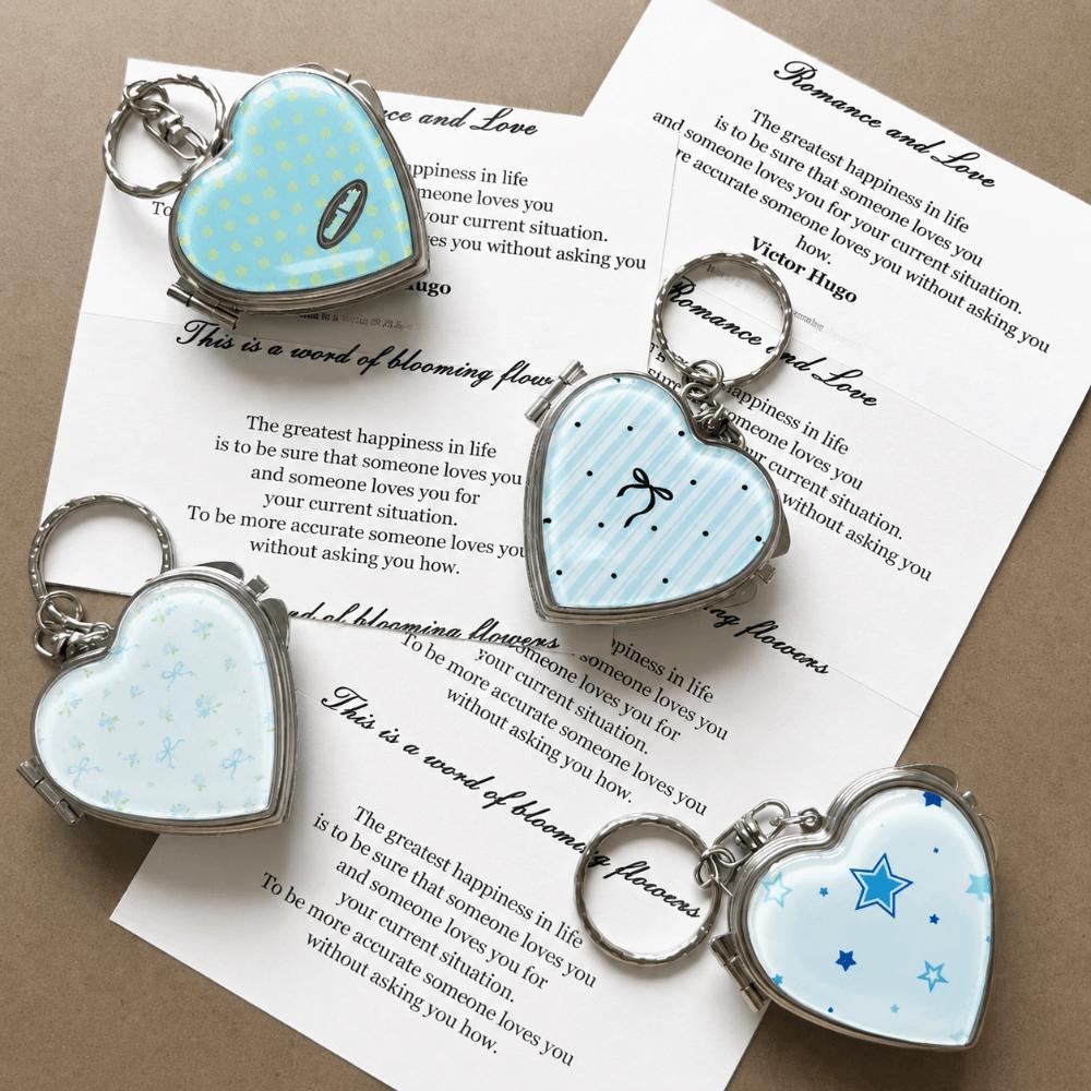 Alloy Hardware Keychain Heart Shaped Key Ring Stylish Keychain Pendant Women Accessories