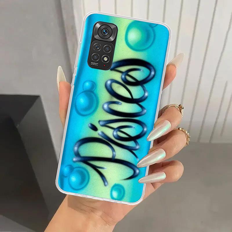 Чехол для телефона Aries Leo Libra Pisces Virgo Capricorn для Xiaomi Redmi Note 15 14 14S 13 12S 12 Pro 11S 11 Plus 11T 11E 10S Мягкий Забавный