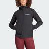 adidas Многослойная куртка Soft Shell с твердым логотипом, спортивная куртка Soft Shell для активного отдыха, женская куртка черного цвета HZ4427
