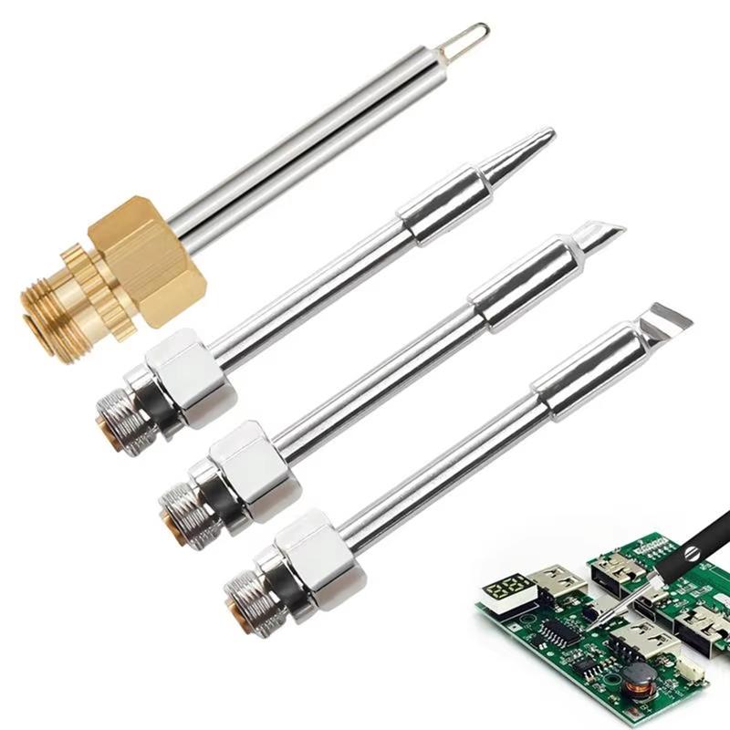 AEE4-4шт 510 Интерфейс Паяльные Жало и Обгоревшие Резьбы Для USB-Зарядки Паяльной Ручки с Регулировкой Температуры