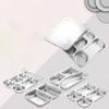 304 Stainless Steel Rectangular 5-Compartment Food Tray with Lid