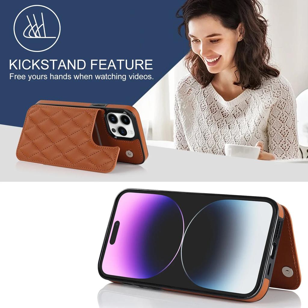 Роскошный кожаный чехол-кошелек для iPhone 15 14 13 12 Mini Flip 11 Pro XR XS Max X 7 8 Plus SE 2026 Слот для карт Сумка-кошелек Чехол Fundas