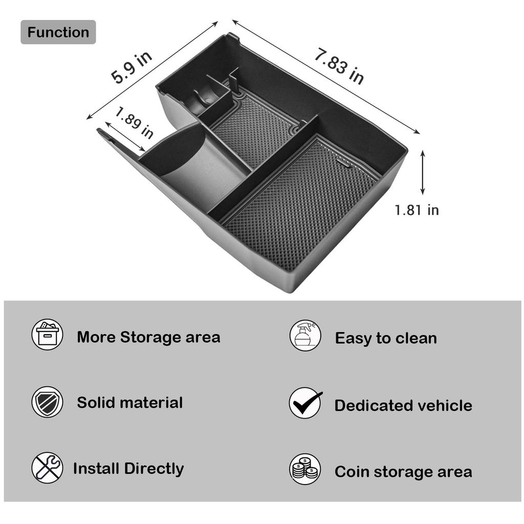 Для 2025 2025-2020 Subaru Outback & Legacy Органайзер на центральную консоль Лоток Бокс для хранения подлокотника Внутренние вторичные аксессуары для автомобиля