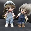 Fashion Gift Toys For 1/12Bjd Doll Clothes Fashion Overalls Denim Pants Obitsu11 Doll Accessories