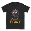 Смешная потрепанная ворона F-CAW-F Мультяшная птица Футболка Пляжная Харадзюку Футболки Хлопок Круглый вырез Одежда Короткий рукав Потрясающая футболка