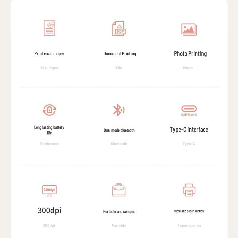 HPRT MT800 A4 Портативный Bluetooth-принтер CN-вилка (адаптер в комплекте)