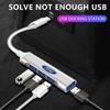 Новый адаптер Type-C на USB, многопортовый распределитель-хаб, автомобильные аксессуары для Ford Focus Mondeo Kuga Fiesta MK7 Escort Explorer Edge 2 4 MK2