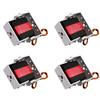 RCmall 4pcs RDS3218 20KG Dual Shaft RC Digital Servo Waterproof Robot Arm Servo High Torque Full Metal Gear Servo with Bracket for DIY Baja Car Scale
