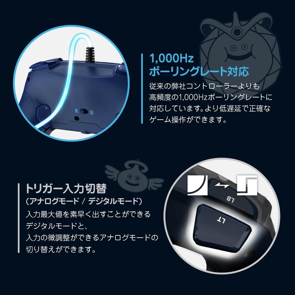 Hori Pad Dragon Quest для ПК с Windows Тип стика Прямой Металлический Слайм