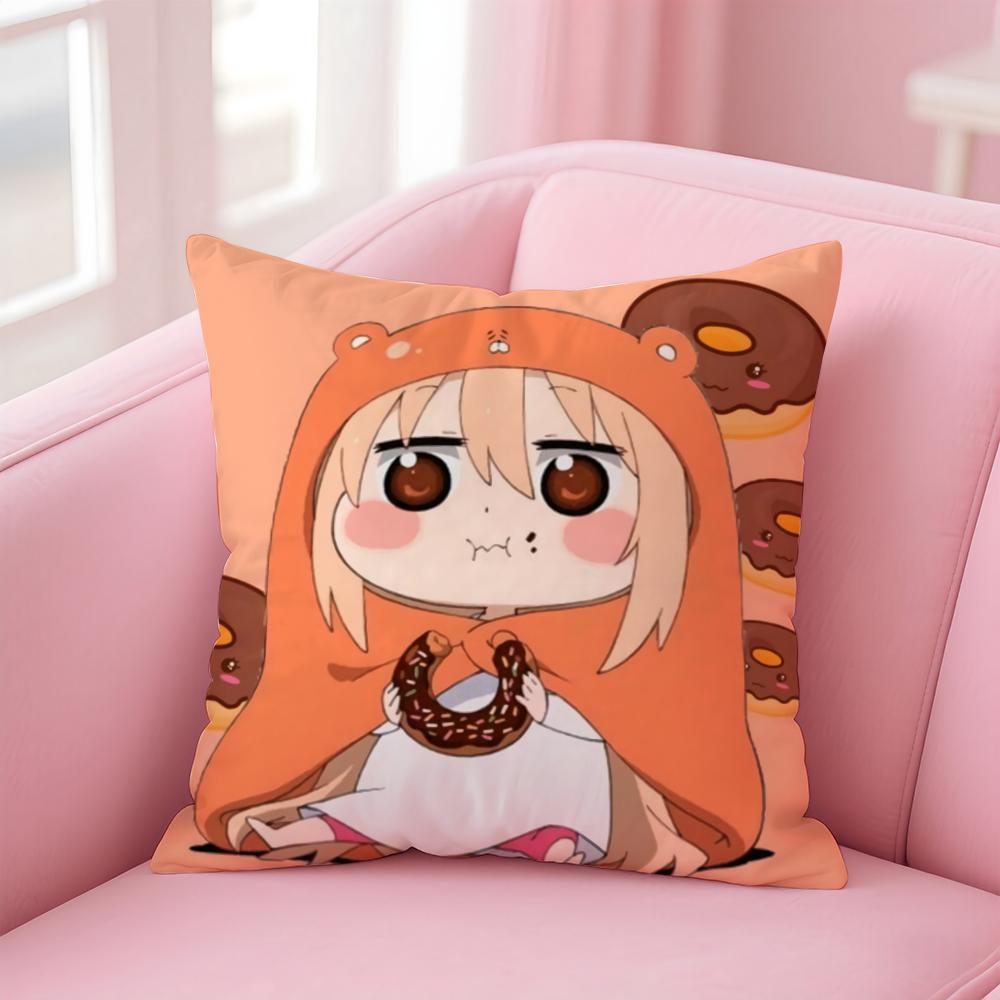 Funny Cute Anime Himouto UmaruchanH Cushion Cover Pillow Case Soft Skin Friendly Fabric Concealed Zipper