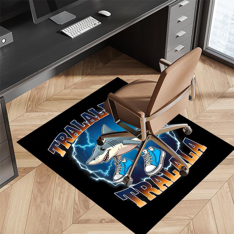 1pc Italian Brainrot characters3 Print Area Rug - Soft, Washable Non-Slip Indoor Mat for Office Chairs, Living Room, Home Office Decorative Rug