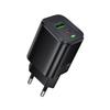 BOROFONE BAS85A Двухпортовое быстрое зарядное устройство PD30W+QC3.0 C to C EU Стандартный комплект