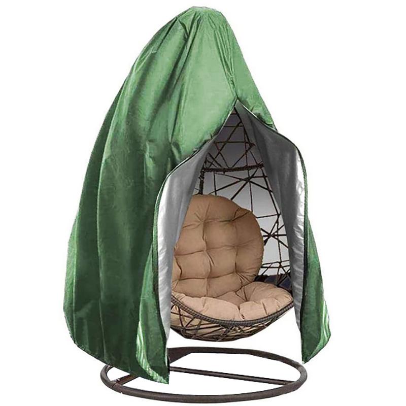 Hanging Chair Cover With Zipper Anti UV Sun Protector Outdoor Garden Swing Chair Waterproof Rattan Seat Furniture Cover