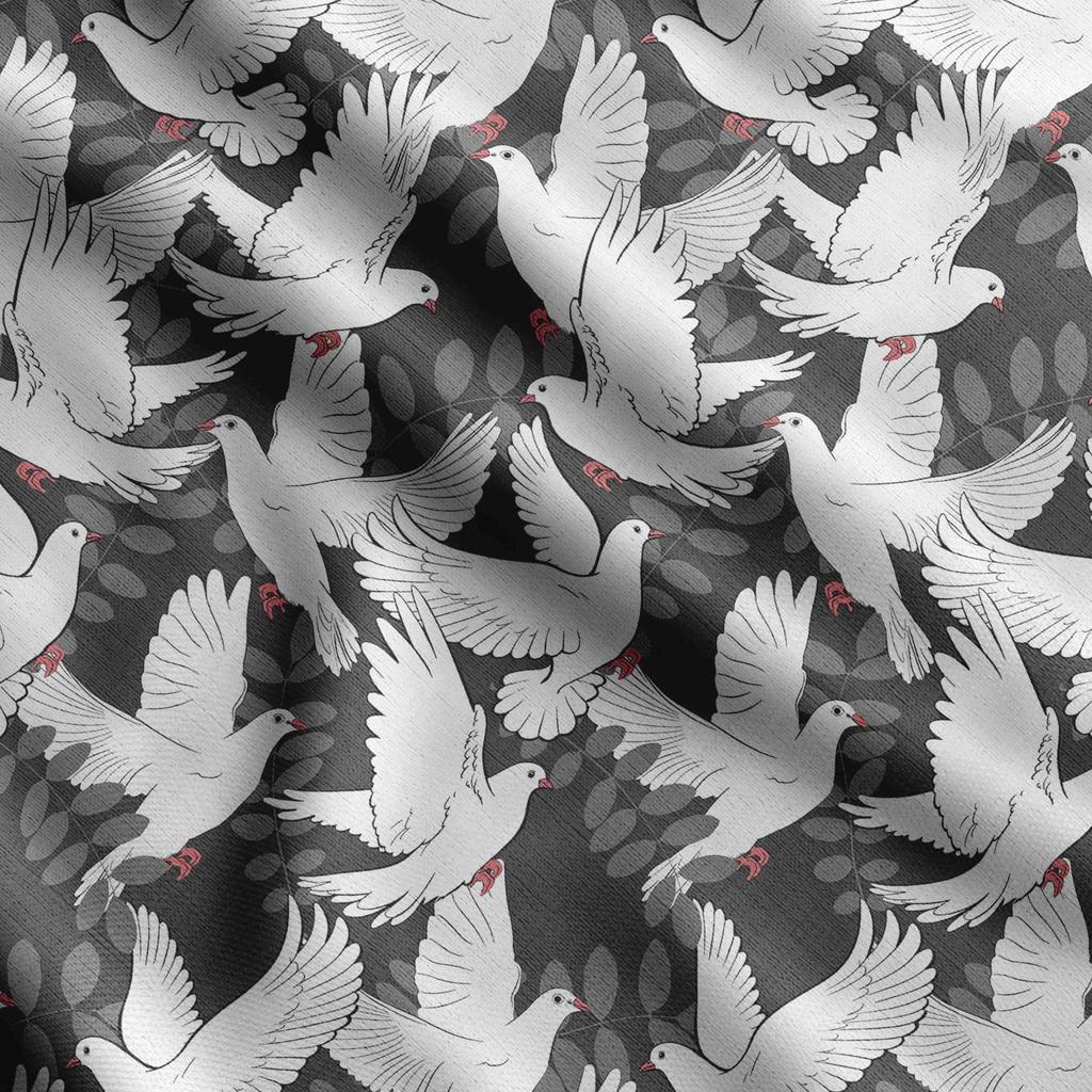 Soimoi Принт с птицами, хлопковый батист, ткань для квилтинга, продаваемая во дворе, ширина 42 дюйма, хлопчатобумажная ткань средней плотности,