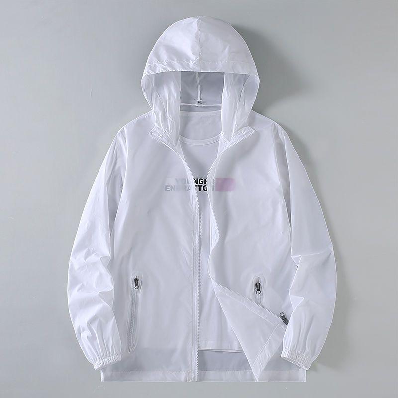 Мужская летняя куртка с капюшоном для защиты от УФ-лучей - Ультратонкая, прохладная, дышащая, ветрозащитная защита от солнца
