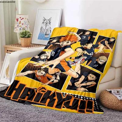 Волейбол Аниме Плед Haikyuu Одеяла Коралловый Флис Плюшевые Украшения Мия Ацуму Манга Мягкие Пледы для Кровати Дорожное Одеяло