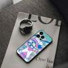 Мультяшный C-Смелость Собака D-Трусишка Чехол для телефона For Iphone 16 15 11 13 14 Pro Max 7 8 Plus X Xr Xs Max 12mini Черный Чехол