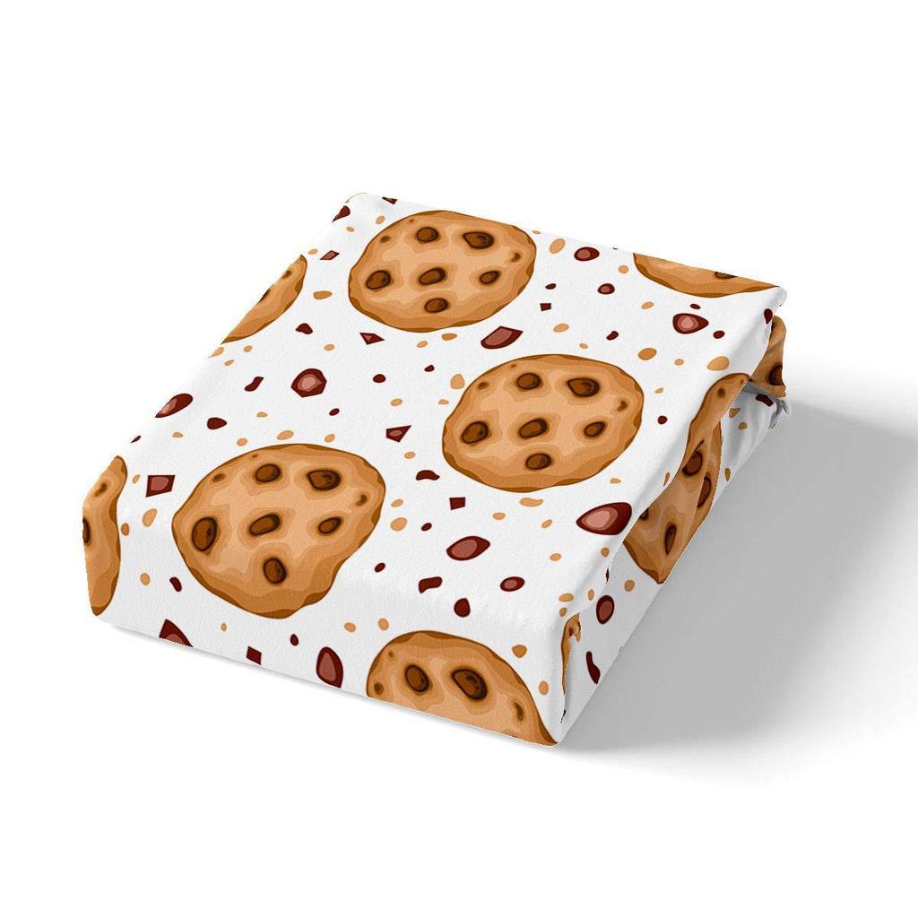 Лист с рисунком печенья Трехкомпонентный лист для постельного белья с цифровой печатью Трехкомпонентный лист Дети Взрослые