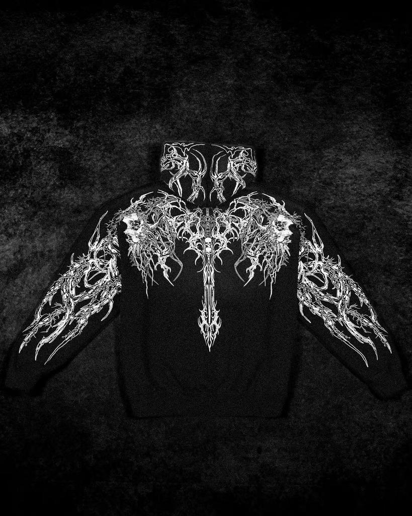 Мужская толстовка Breathedivinity в темном стиле - Модная спортивная верхняя одежда Осень/Зима