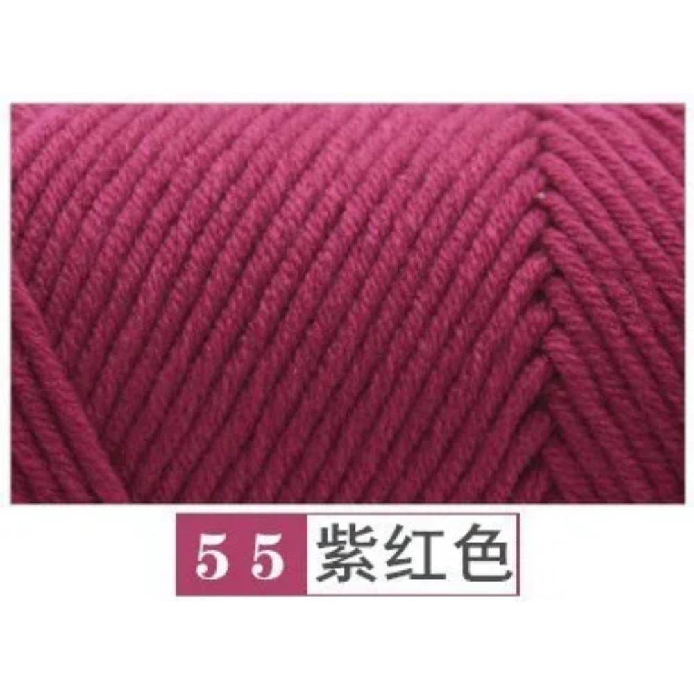 100 г Пряжа Pure Colour Lover Мягкая молочная хлопковая пряжа Шерстяная пряжа 8 сложений Нить для вязания шарфа Шерсть Ручная работа DIY Шарфы Подарок