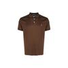 Polo Polo Pony Solid Straight Fit Logo Embroidered Short Sleeve Polo Shirt Men Tops Brown 710652578-140