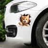 3D наклейки на автомобиль с изображением кота, автомобильный бампер, царапины, передний капот мотоцикла, декор топливного бака, съемные аксессуары для животных