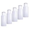 Дорожная мини-бутылочка пластиковая 30 мл крышка прозрачный цвет набор из 5 штук полупрозрачная жидкая косметика хранить для переливания в меньшую тару поездка командировка выход