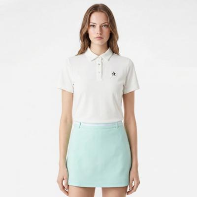 MunSingwear Женская футболка S с воротником Cool TexTure Белая mr222lTS43