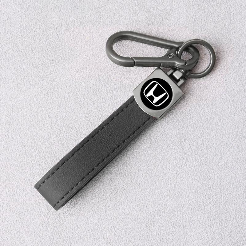 Zinc Alloy Leather Car Key Case Cover Shell Holder For Honda Vezel City Civic Jazz BRV BR-V HRV Protector Keychain Accessories EB1 lcnd9